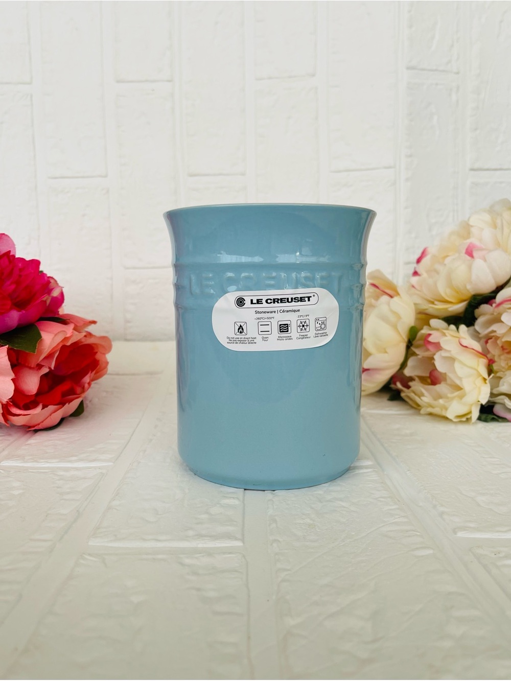 Le Creuset Stoneware Utensil Crock in Sky Blue